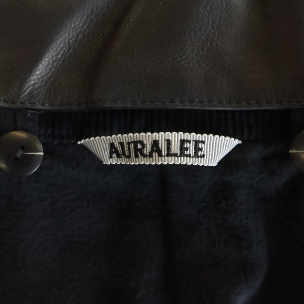 AURALEE(オーラリー) 25AW PRODUCT DYED ORGANIC COTTON DUCK BLOUSON プロダクトダイオーガニックコットンダックブルゾン ブラック A25AB01CD