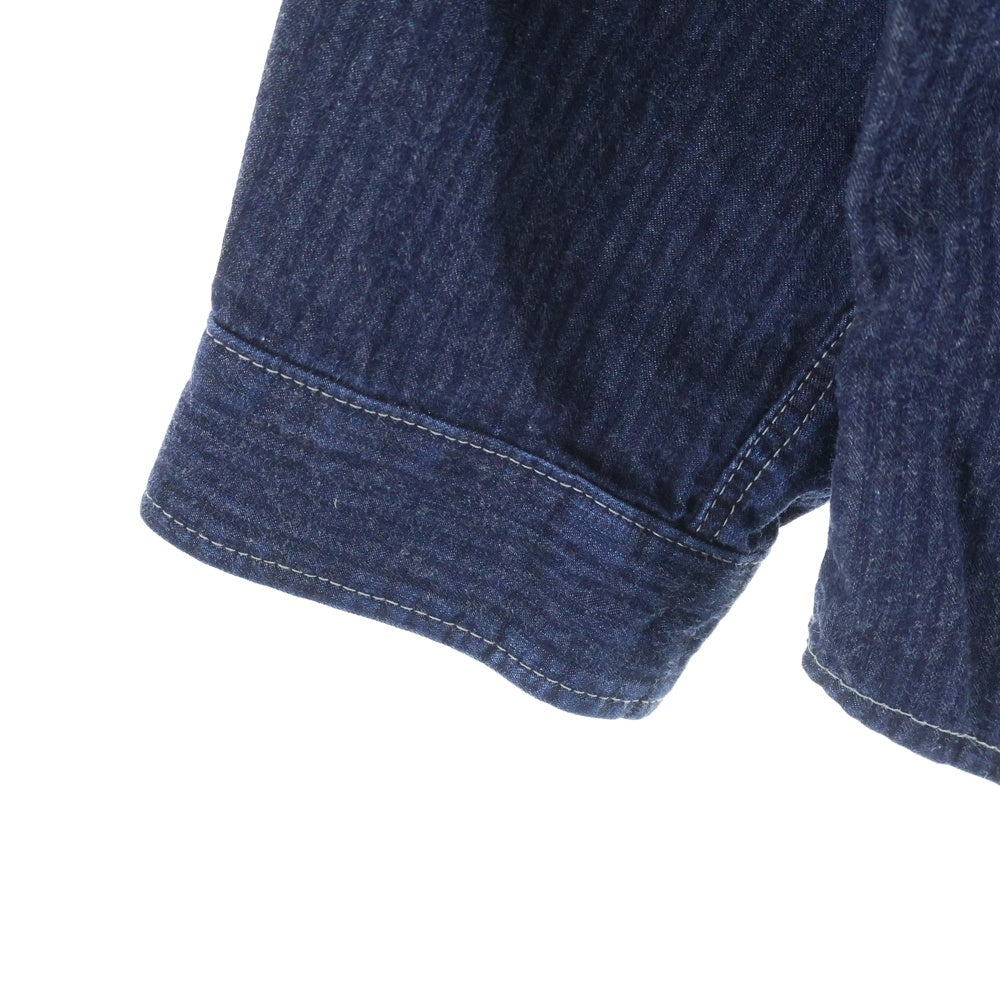 TENDERLOIN(テンダーロイン) DENIM HB SHT SNAP BUTTON スナップボタン デニムヘリンボーン長袖シャツ インディゴ