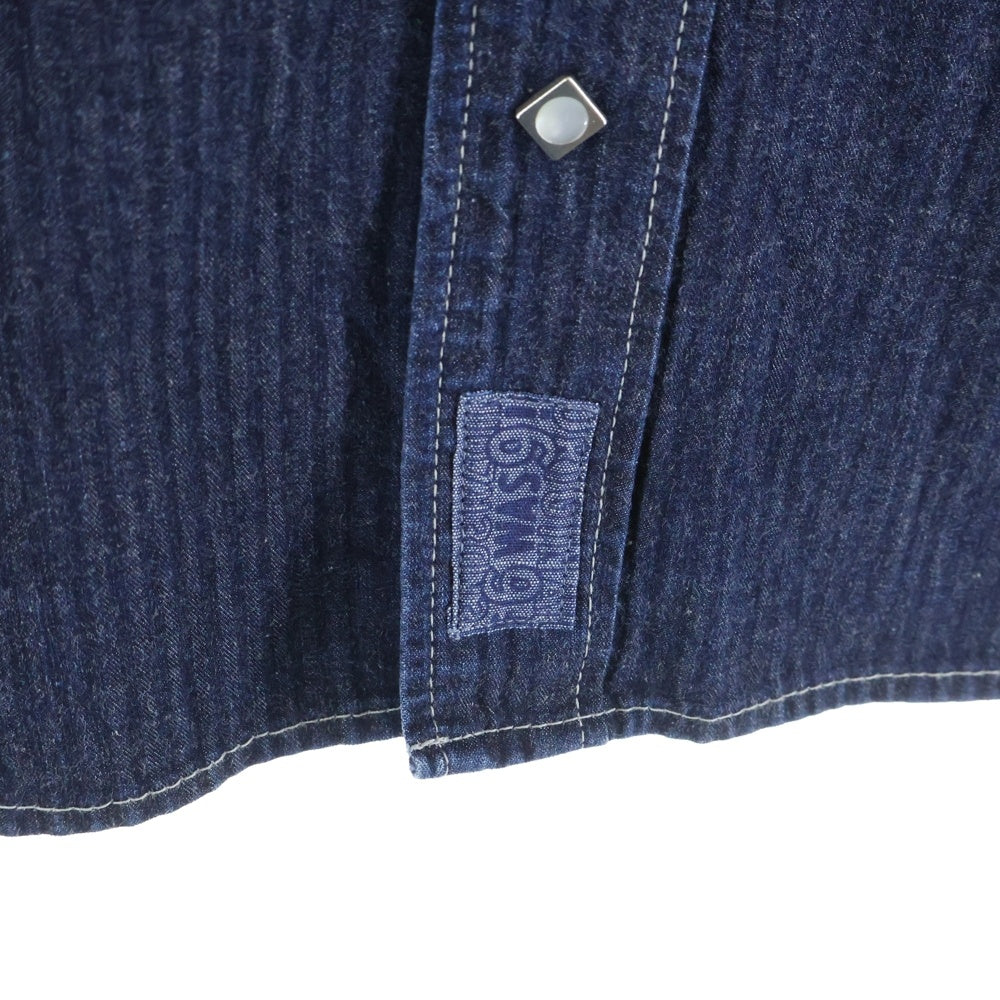 TENDERLOIN(テンダーロイン) DENIM HB SHT SNAP BUTTON スナップボタン デニムヘリンボーン長袖シャツ インディゴ