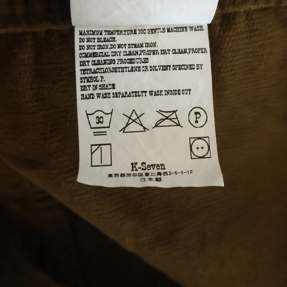 TENDERLOIN(テンダーロイン) 22SS Corduroy JKT コーデュロイジャケット ブラウン