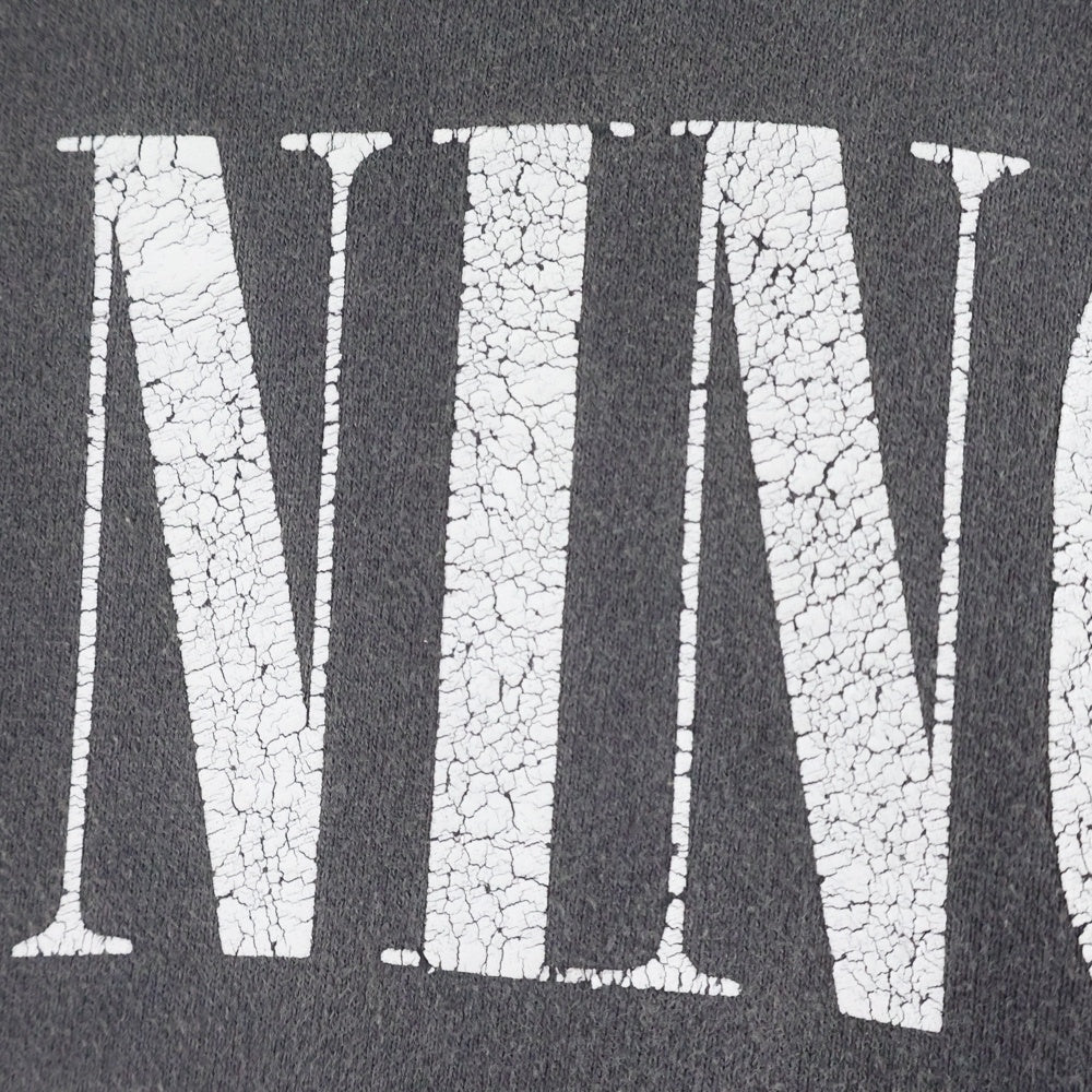 SAINT MICHAEL(セントマイケル) 23AW Crew Sweat Burning クルーネック スウェット ダメージ加工 グレー SM-S23-0000-041