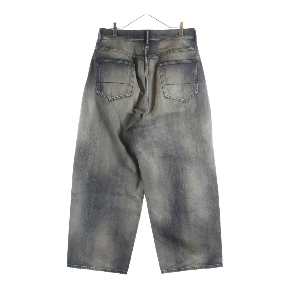 ANCELLM(アンセルム) 25SS AGING WIDE 5P DENIM PANTS エイジングワイド5ポケットデニムパンツ グレー ANC-PT77