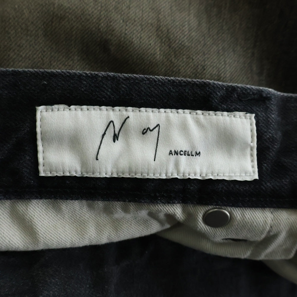 ANCELLM(アンセルム) 25SS AGING WIDE 5P DENIM PANTS エイジングワイド5ポケットデニムパンツ グレー ANC-PT77