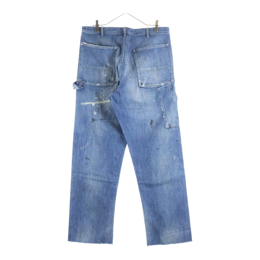 SAINT MICHAEL(セントマイケル) 24SS DENIM PANTS PAINTER BLUE ヴィンテージ加工 ペインターデニムパンツ インディゴ SM-YS8-0000-051
