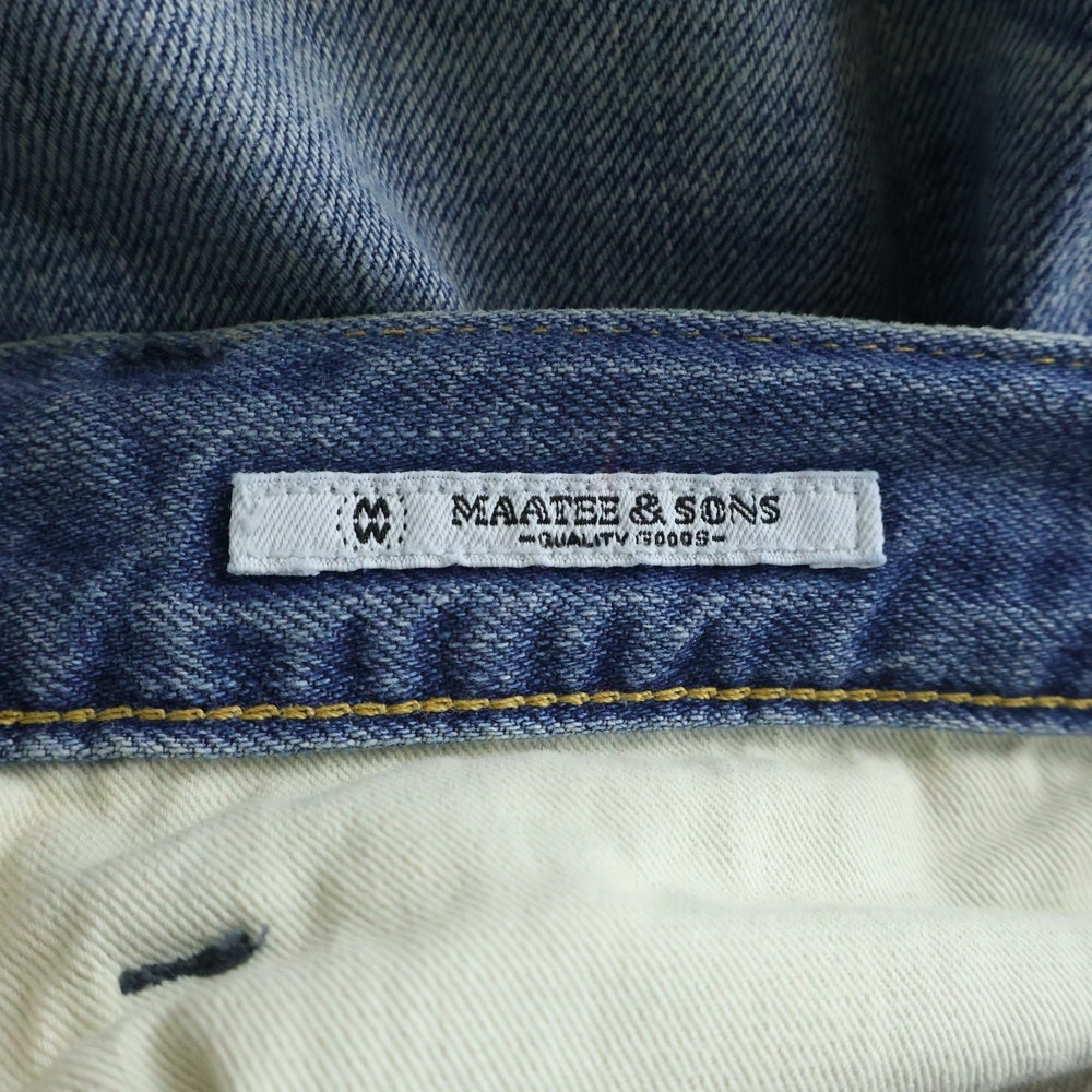MAATEE&SONS(マーティーアンドサンズ) 25SS DENIM TROUSER TYPE2 タイプ2 デニムトラウザーパンツ インディゴ MT5103-0213