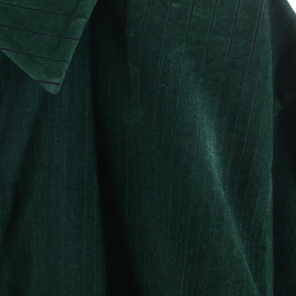 TAAKK(ターク) 切り替えデザイン 長袖シャツ グリーン TA24AW-SH021