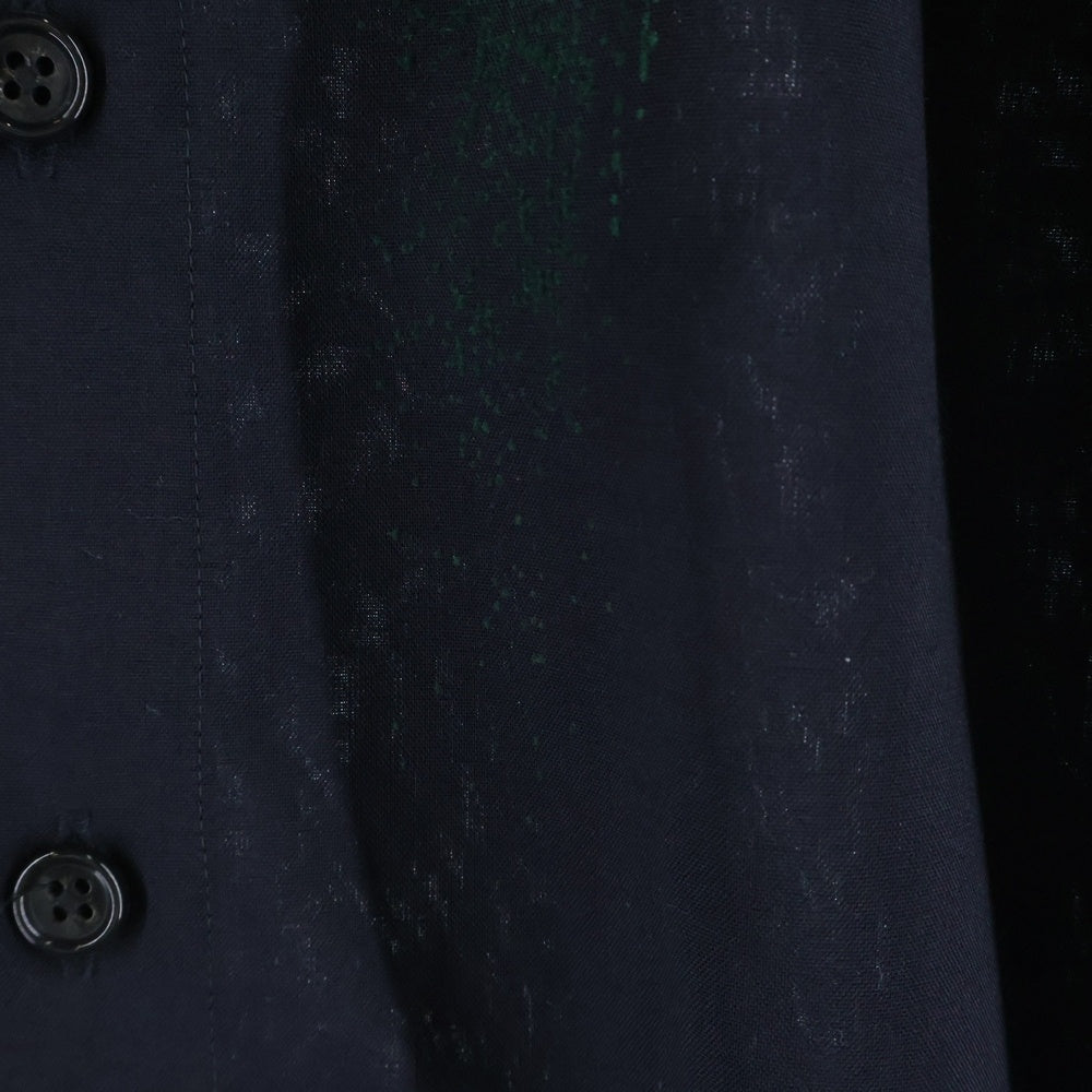 TAAKK(ターク) 切り替えデザイン 長袖シャツ グリーン TA24AW-SH021