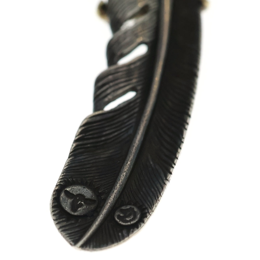 TADY & KING(タディアンドキング) 特大爪K18フェザーK18ウルフ 右向き ペンダントトップ シルバー/ゴールド