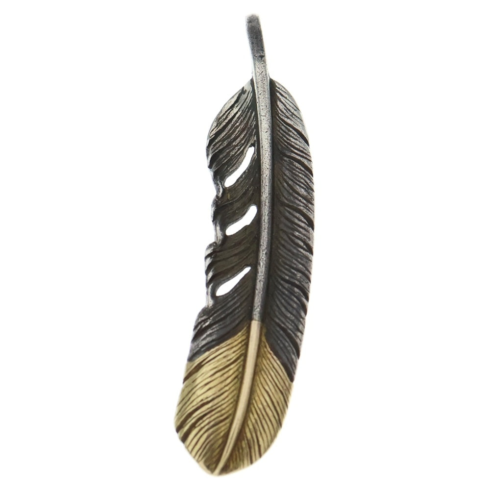 TADY & KING(タディアンドキング) SVフェザー左向き 剣先K18 L ネックレストップ シルバー/ゴールド