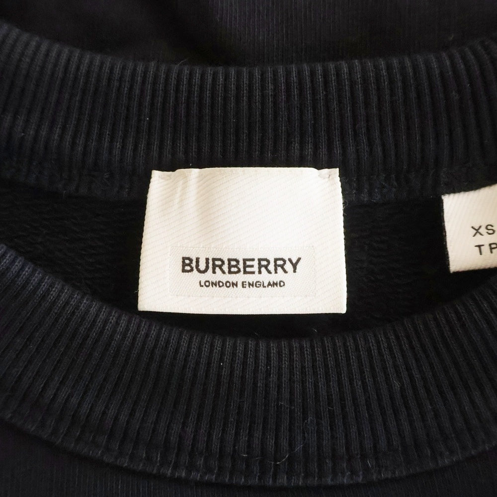 BURBERRY(バーバリー) TBロゴプリント クルーネック 長袖スウェット ブラック 8024346/70B
