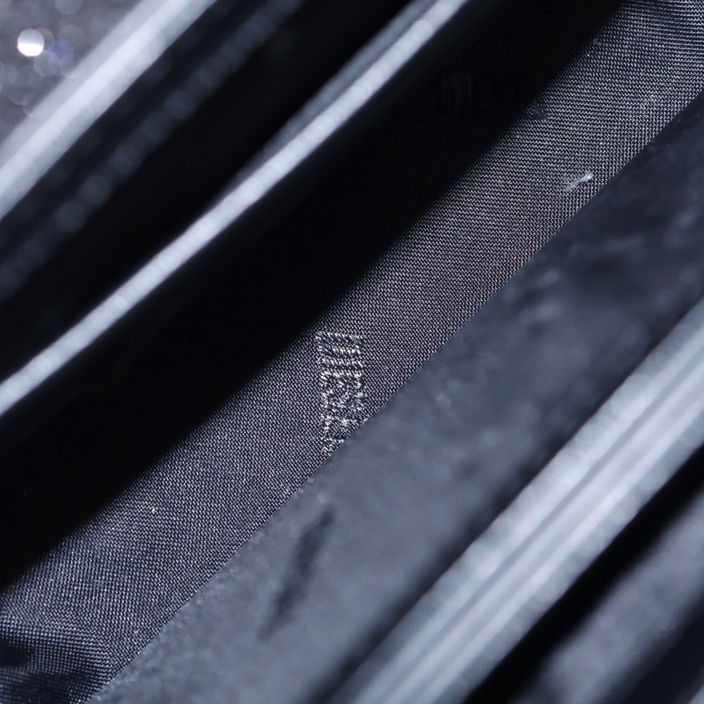 DIESEL(ディーゼル) 24SS 1DR ロゴプレート グリッター ハンドバッグ ショルダーバッグ ブラック X08396 P0787