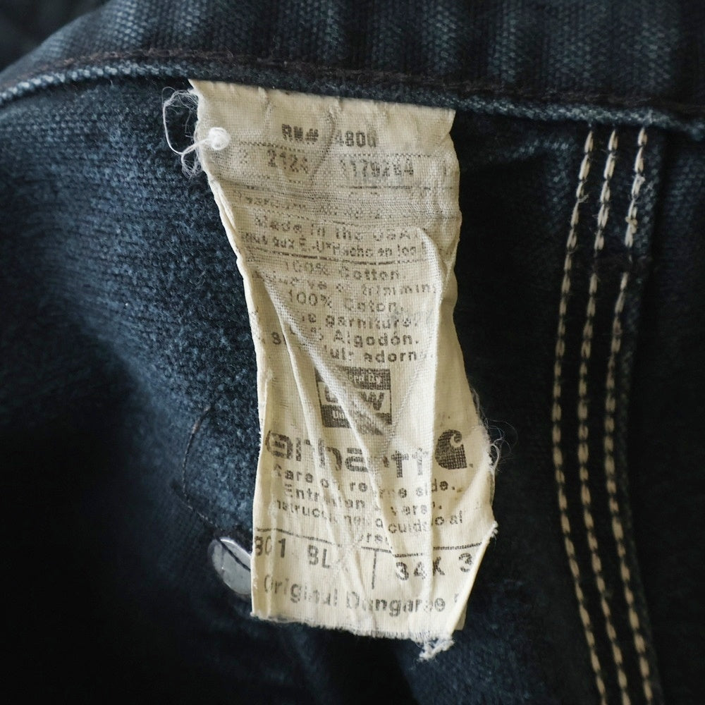 CARHARTT(カーハート) ダブルニー ボロ ダック地ペインターパンツ ブラック