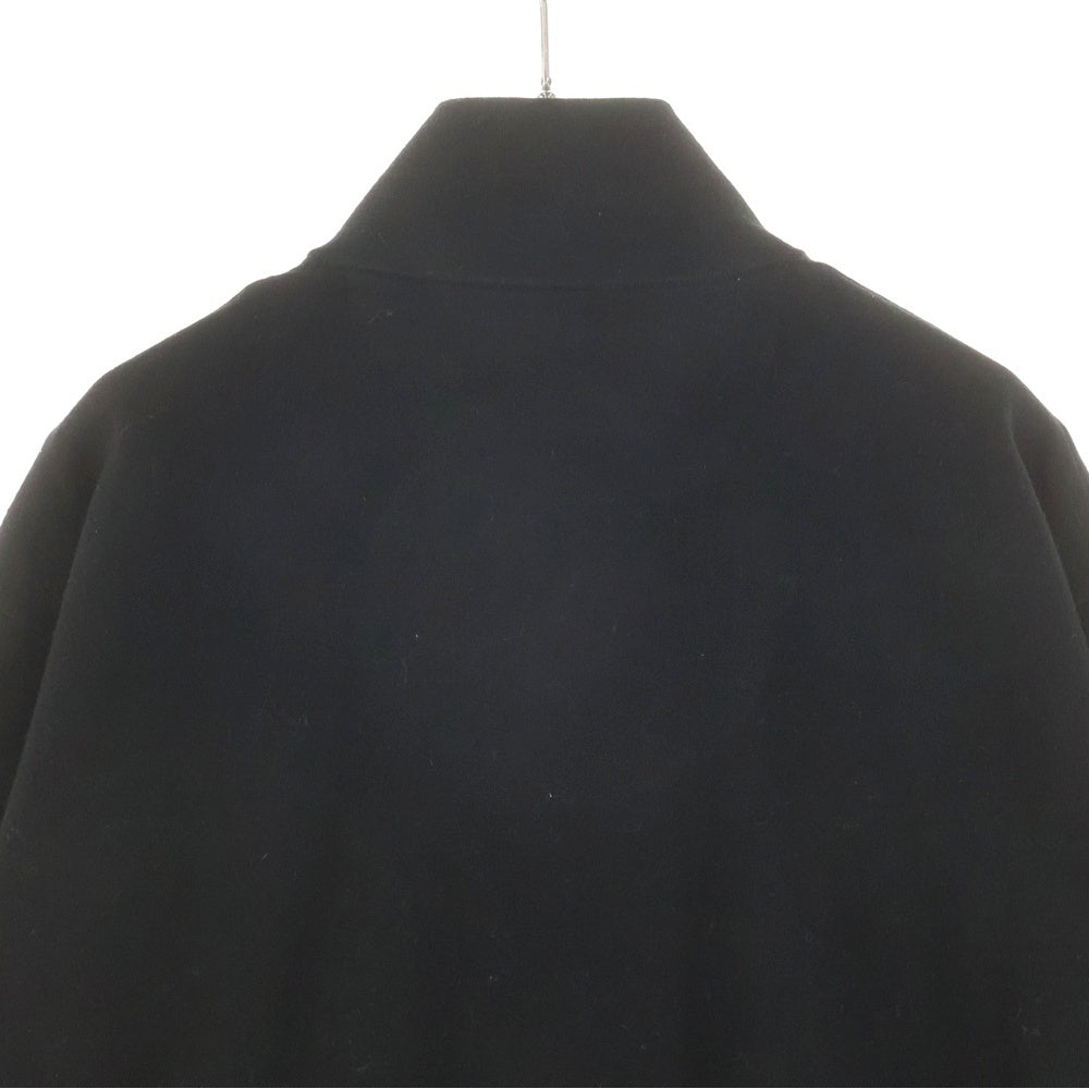 PRADA(プラダ) 24AW トライアングルロゴプレート付き スーパーファインウールカーディガン ジップアップニット ブラック UMG332 S000 1411