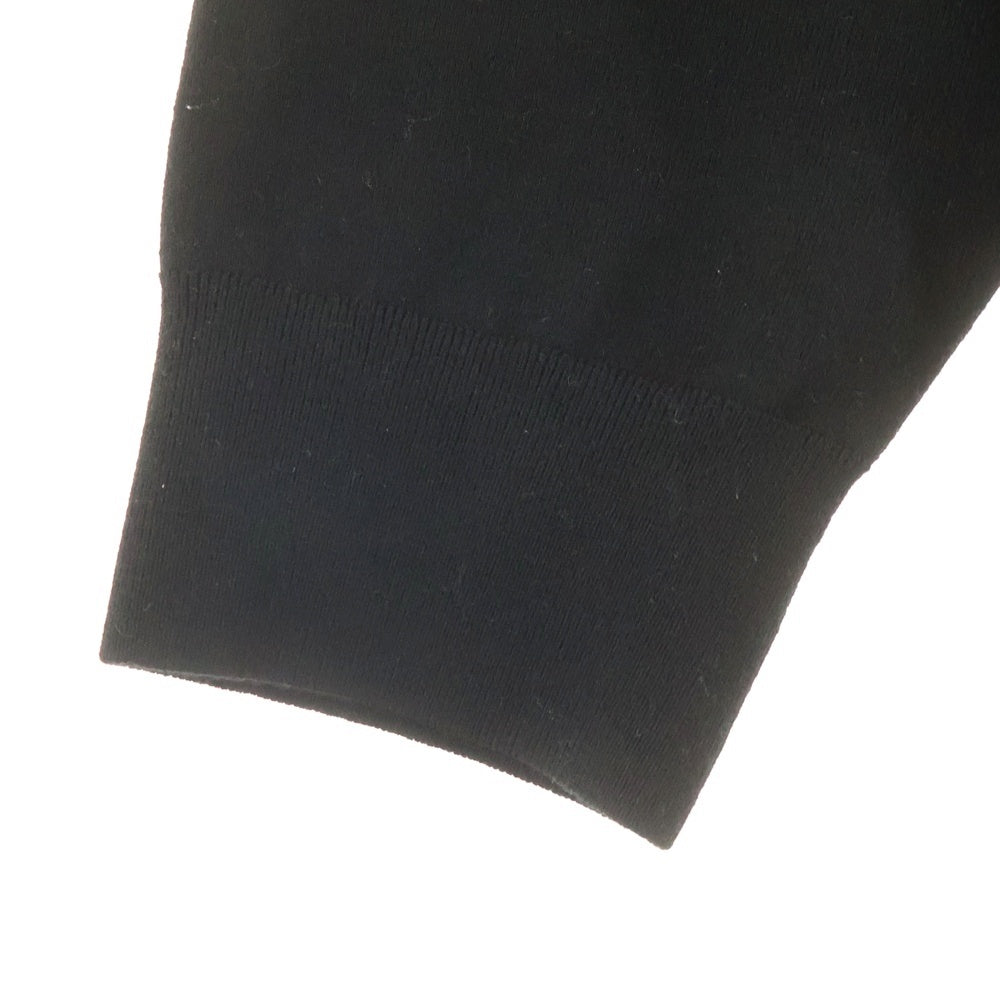 PRADA(プラダ) 24AW トライアングルロゴプレート付き スーパーファインウールカーディガン ジップアップニット ブラック UMG332 S000 1411