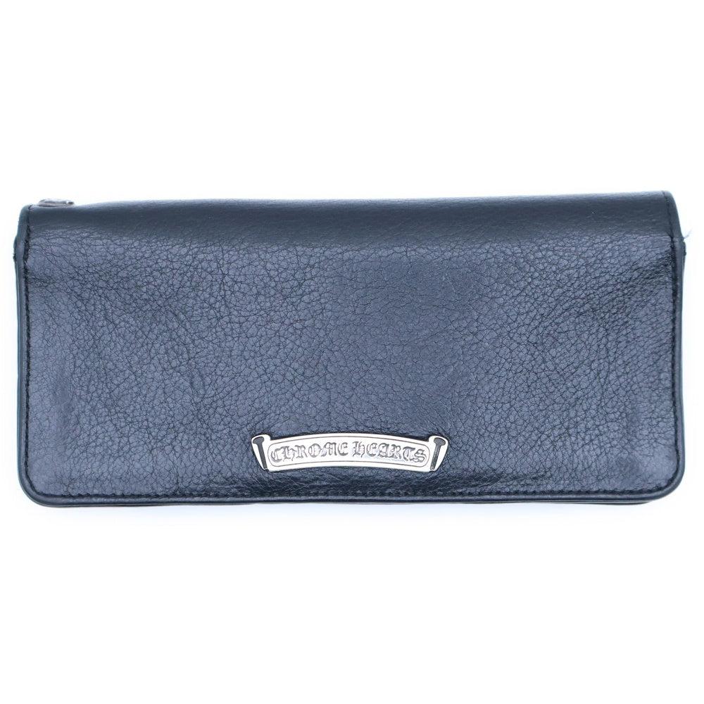 CHROME HEARTS(クロムハーツ) LNG SNGL FLD TIPS シングルフォールド レザーウォレット 財布 ブラック BCA380