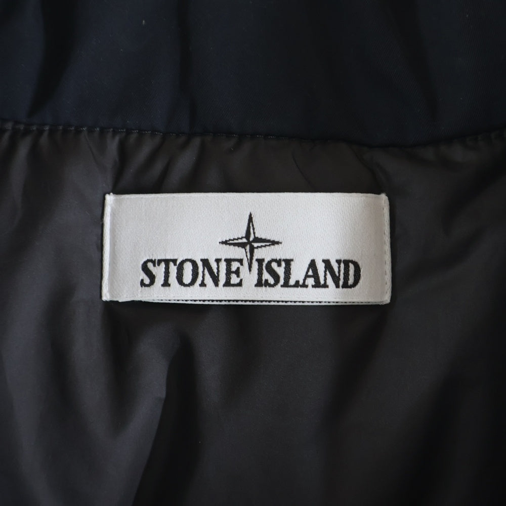 STONE ISLAND(ストーンアイランド) POLYESTER MICRO TWILL ロゴワッペン付き プリマロフト入りジャケット ネイビー 811543726