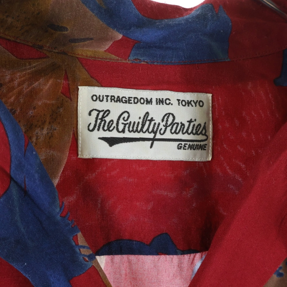 WACKO MARIA(ワコマリア) 20SS S/S HAWAIIAN SHIRT ショートスリーブハワイアンシャツ 総柄 半袖開襟シャツ レッド