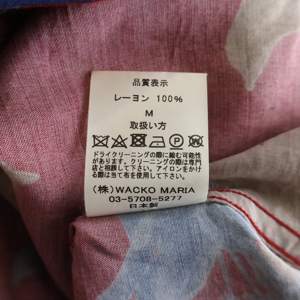 WACKO MARIA(ワコマリア) 20SS S/S HAWAIIAN SHIRT ショートスリーブハワイアンシャツ 総柄 半袖開襟シャツ レッド