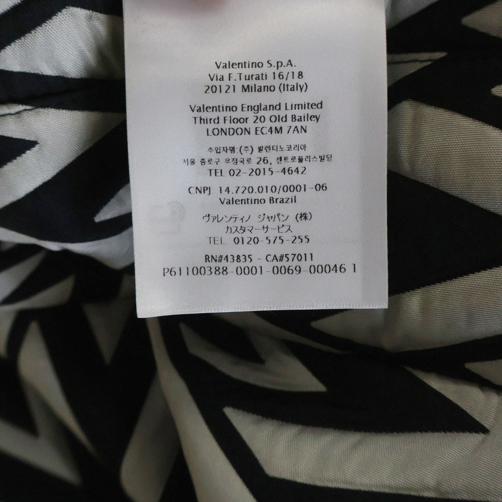 VALENTINO(ヴァレンティノ) Vロンバス オーバーサイズ シャツジャケット ホワイト/ブラック