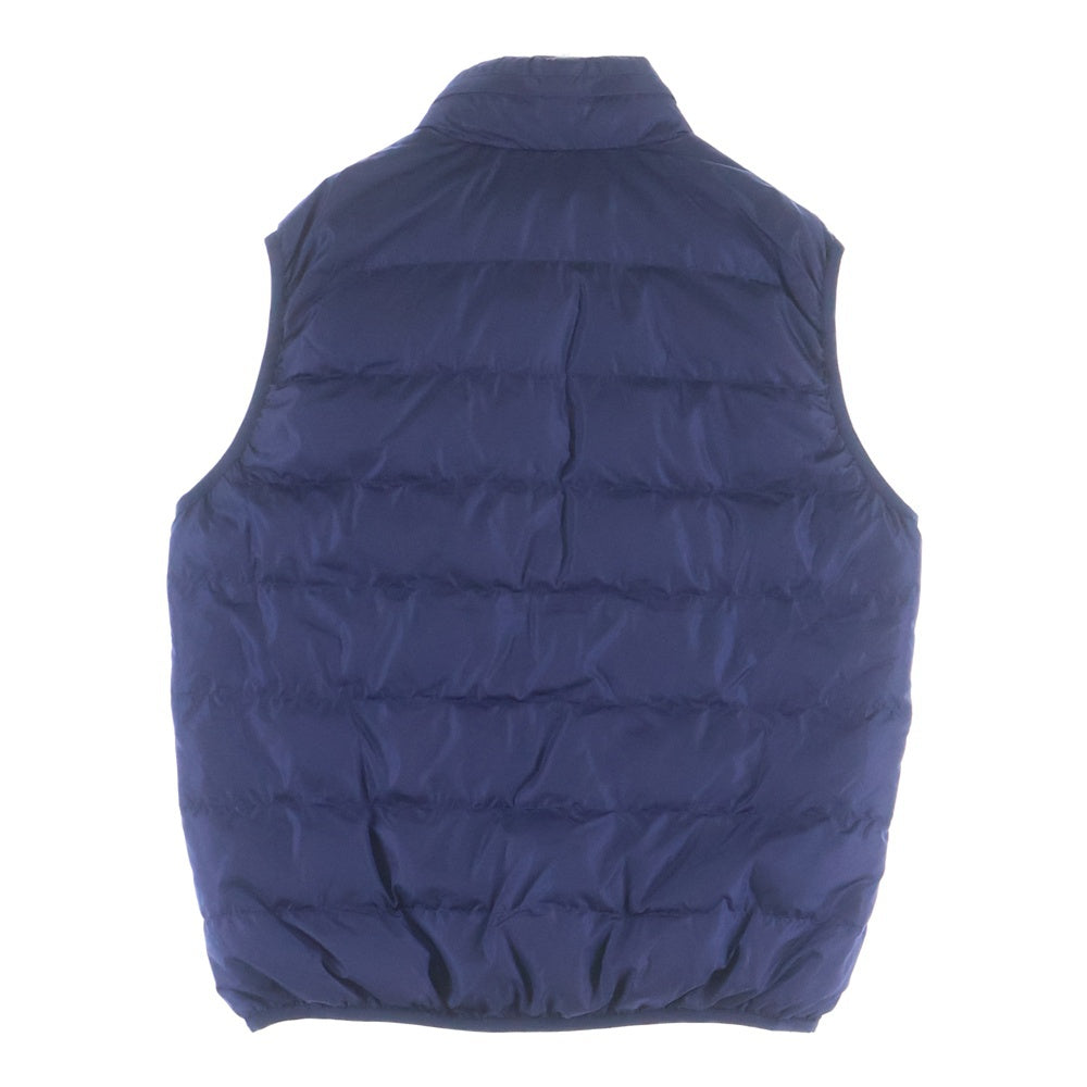 GUCCI(グッチ) 17AW レザーワッペン フードダウンベスト ネイビー 439367 Z735A