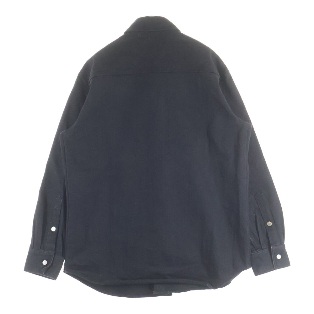 RAF SIMONS(ラフシモンズ) CARRY OVER DENIM SHIRT キャリーオーバー デニム シャツ ブラック 182-241