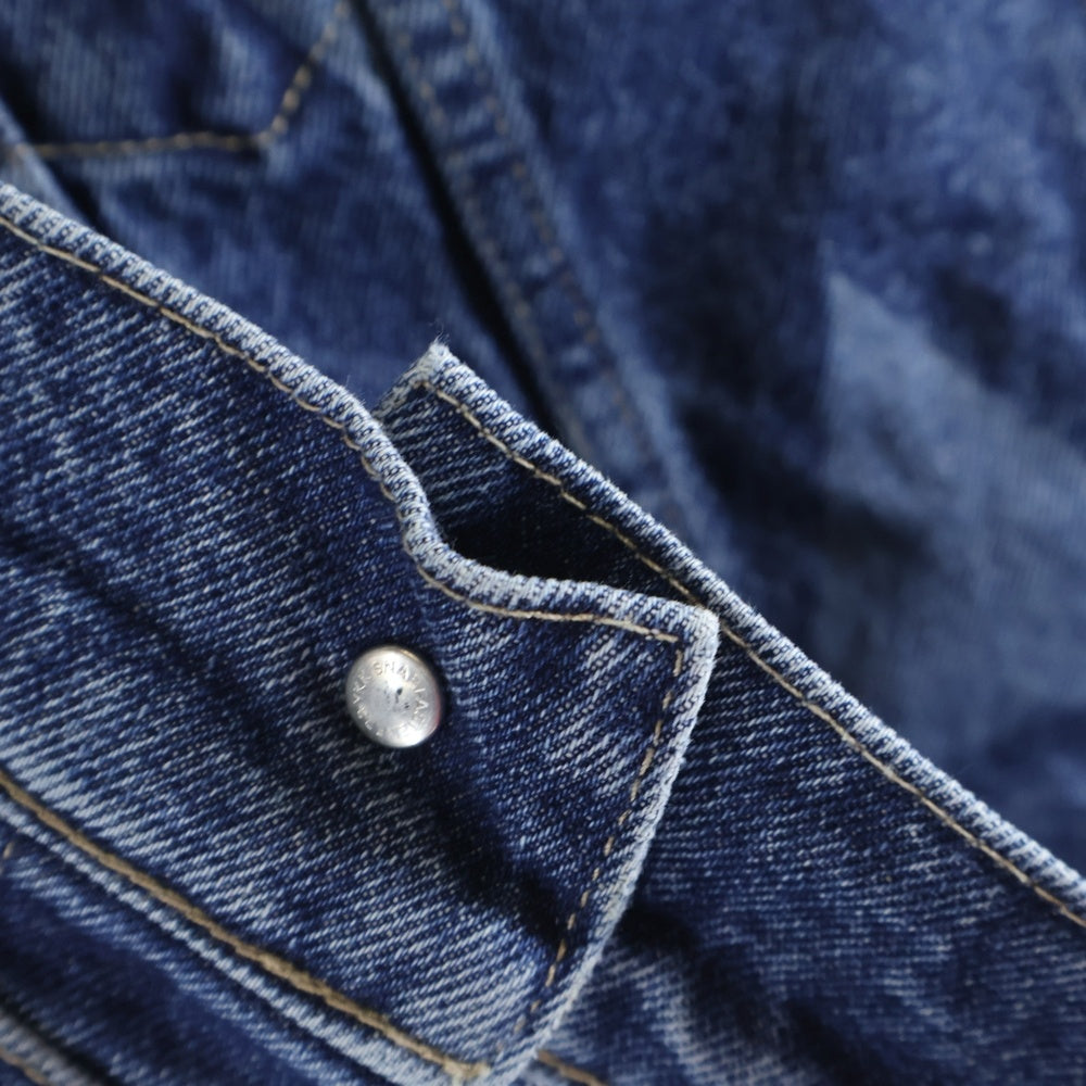 WIND AND SEA(ウィンダンシー) Manchestercity FC マンチェスター・シティ 総柄 デニムジャケット インディゴ