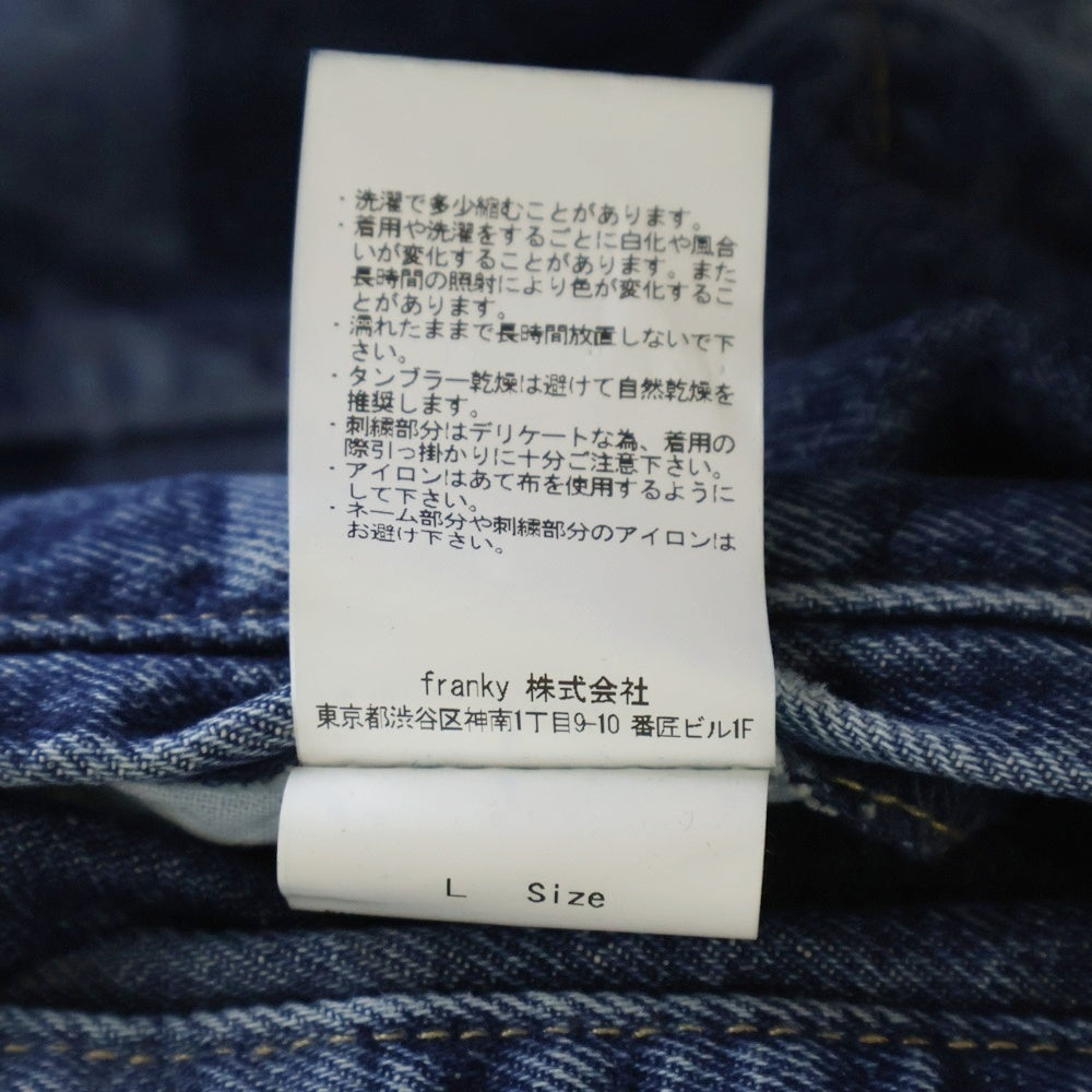 WIND AND SEA(ウィンダンシー) Manchestercity FC マンチェスター・シティ 総柄 デニムジャケット インディゴ