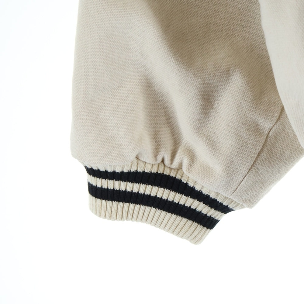 PRADA(プラダ) CANVAS BOMBER JACKET パッチデザイン キャンバス ボンバージャケット アイボリー 292230 S000