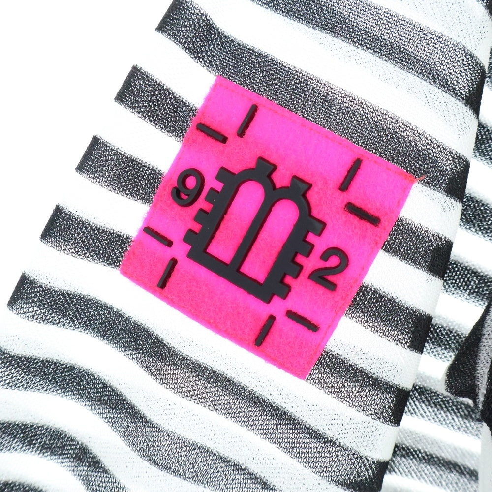 DIESEL(ディーゼル) メッシュ シースルー ブルゾン ジップアップジャケット ホワイト/ブラック レディース