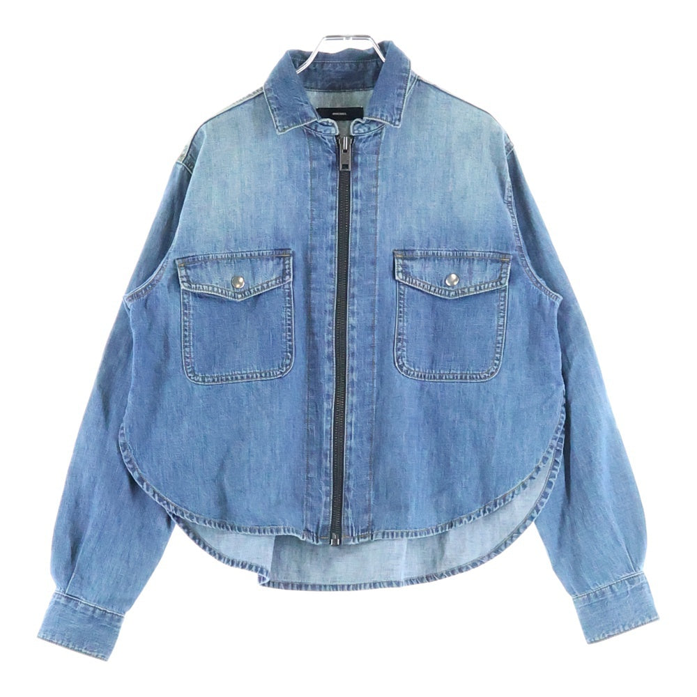 DIESEL(ディーゼル) ジップアップ デニムシャツ インディゴ レディース
