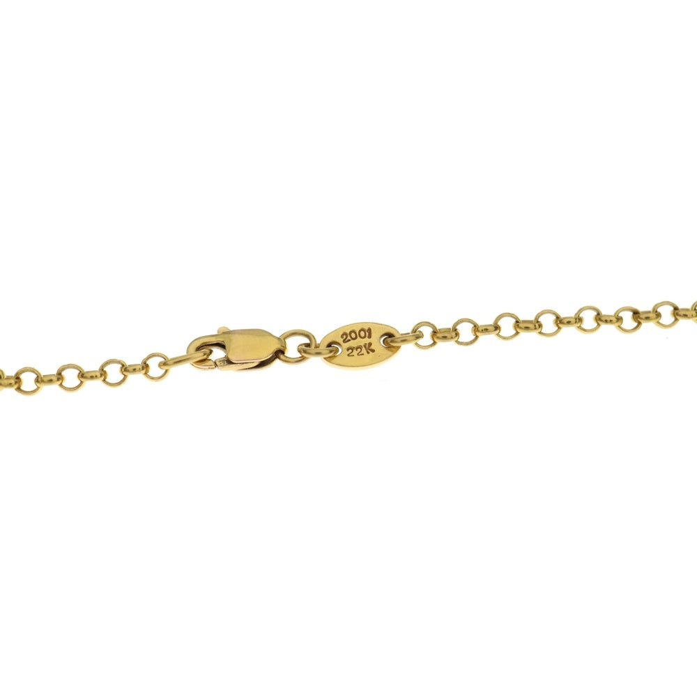 CHROME HEARTS(クロムハーツ) 22K NECKCHAIN R16 ロールチェーン