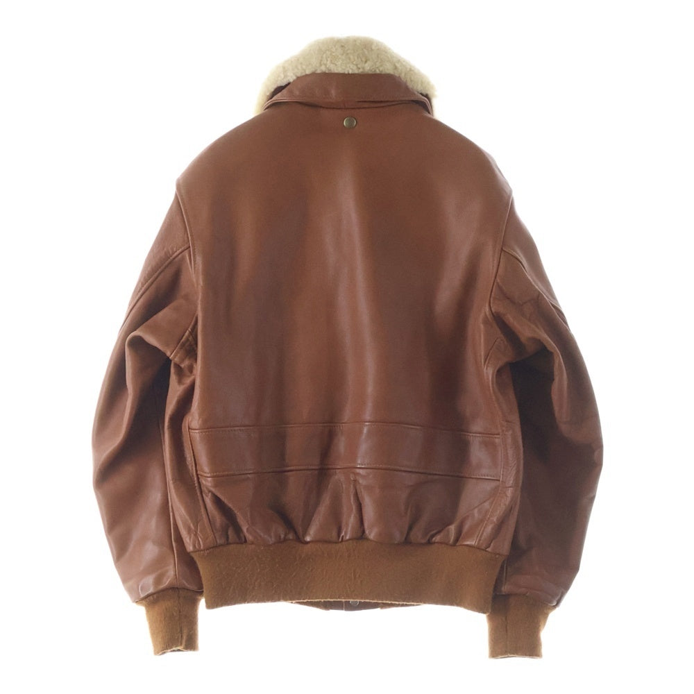 SUPREME(シュプリーム) ×Schott ショット レザー フライトジャケット ブラウン