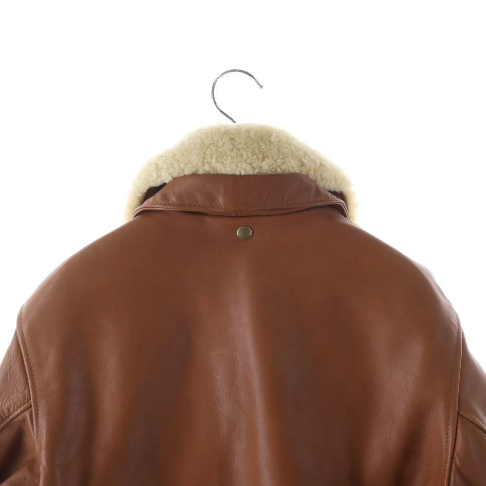 SUPREME(シュプリーム) ×Schott ショット レザー フライトジャケット ブラウン