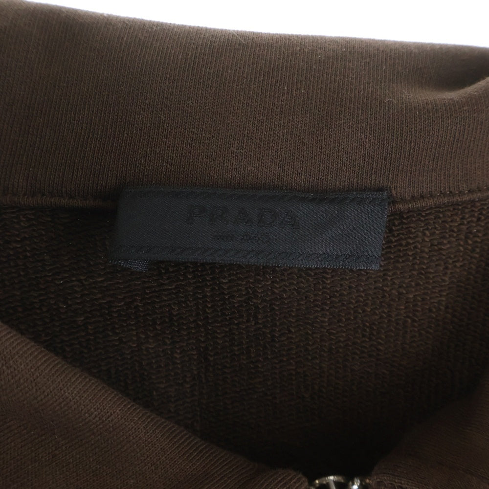 PRADA(プラダ) 25AW コットンフリース ポロシャツ ハーフジップ