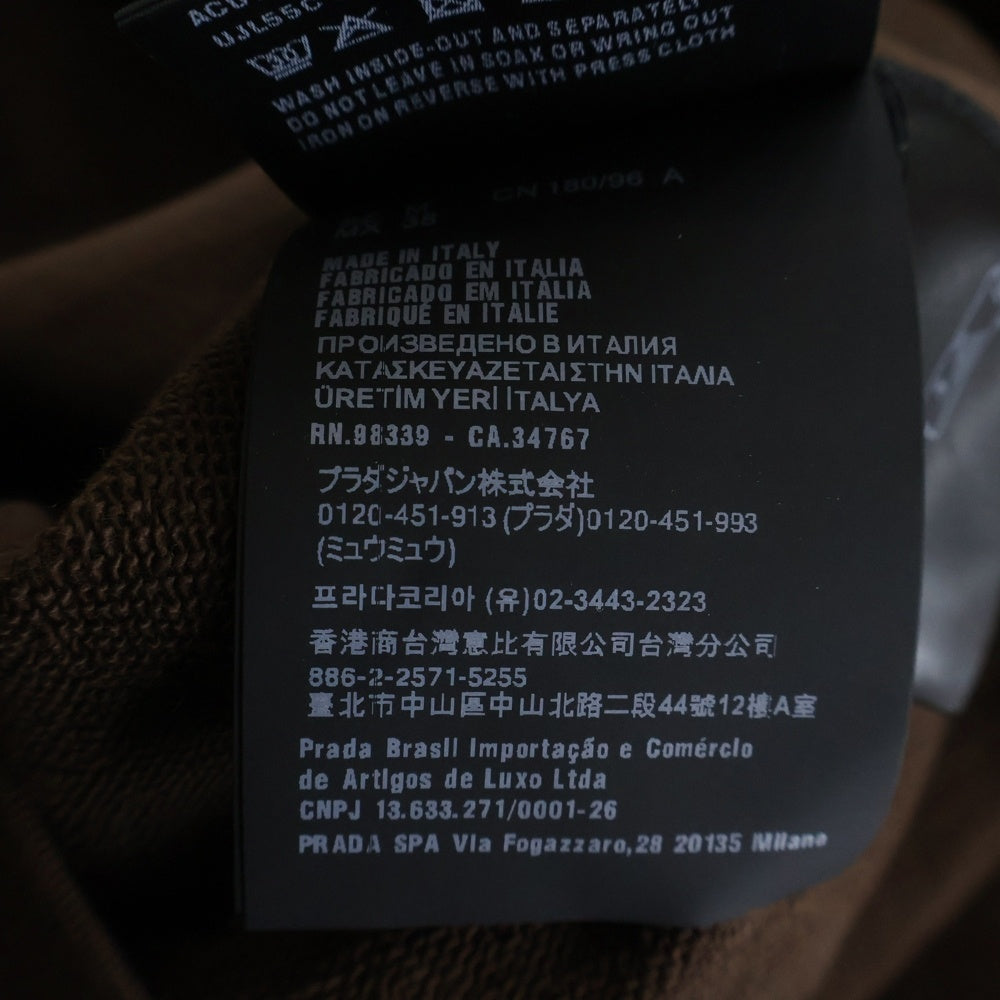 PRADA(プラダ) 25AW コットンフリース ポロシャツ ハーフジップ