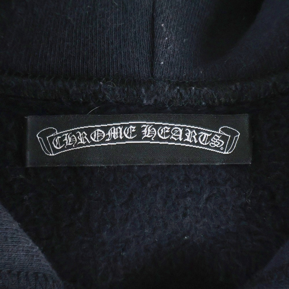 CHROME HEARTS(クロムハーツ) #10ダガージップ 袖クロスパッチ付き ジップアップパーカー ブラック