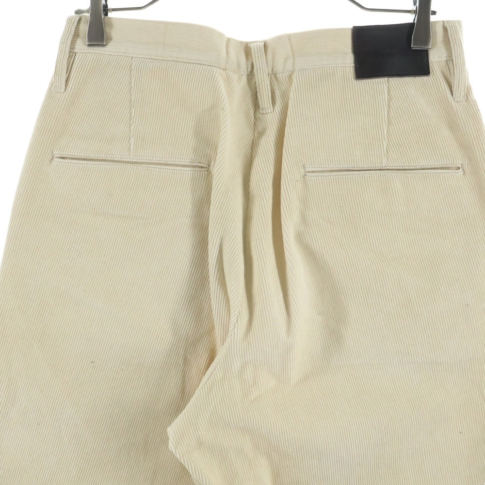 SUGARHILL(シュガーヒル) 22AW Corduroy Double Knee Wide Trousers コーデュロイ ダブルニー ワイドトラウザー パンツ アイボリー 22AWPT16