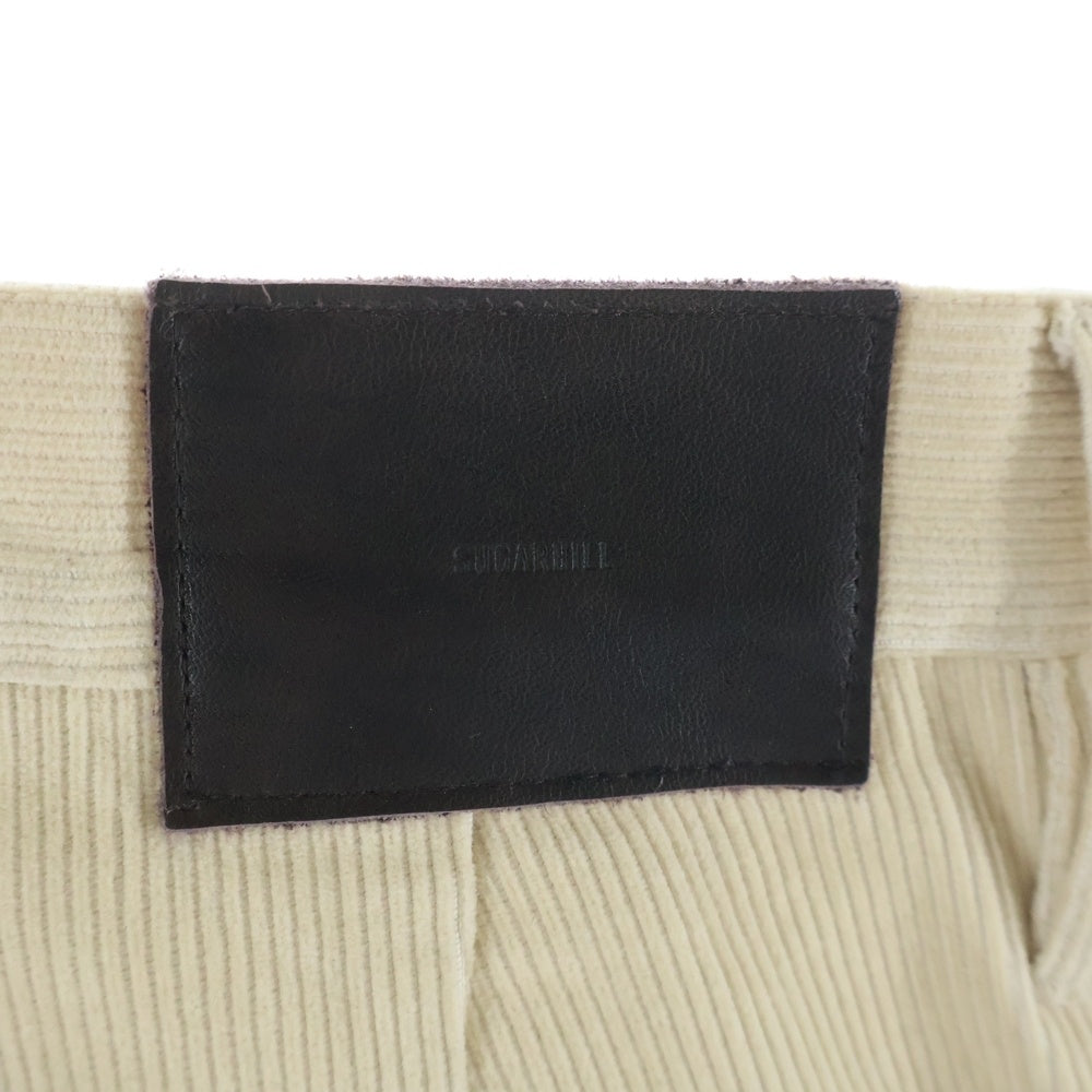 SUGARHILL(シュガーヒル) 22AW Corduroy Double Knee Wide Trousers コーデュロイ ダブルニー ワイドトラウザー パンツ アイボリー 22AWPT16