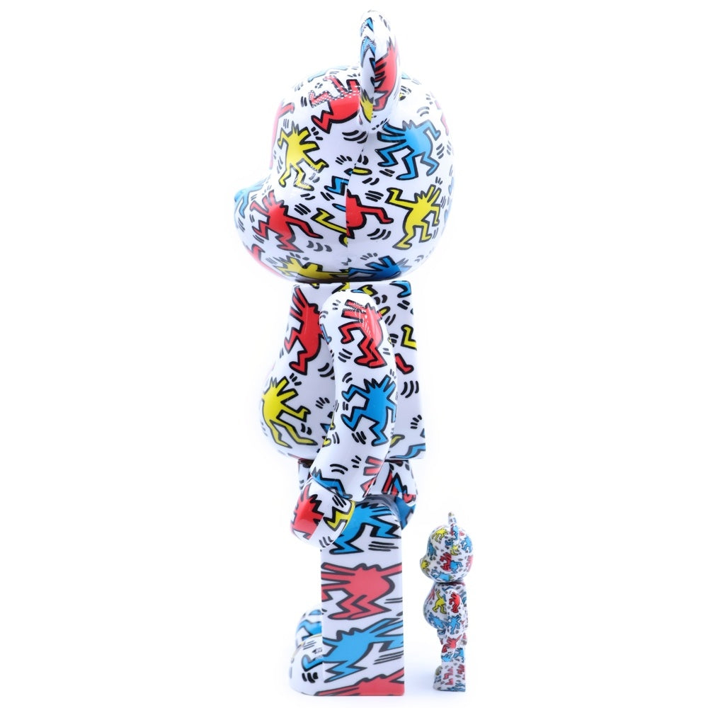 MEDICOM TOY(メディコムトイ) BE@RBRICK KEITH HARING ベアブリック キースヘリング マルチカラー 400%/100%