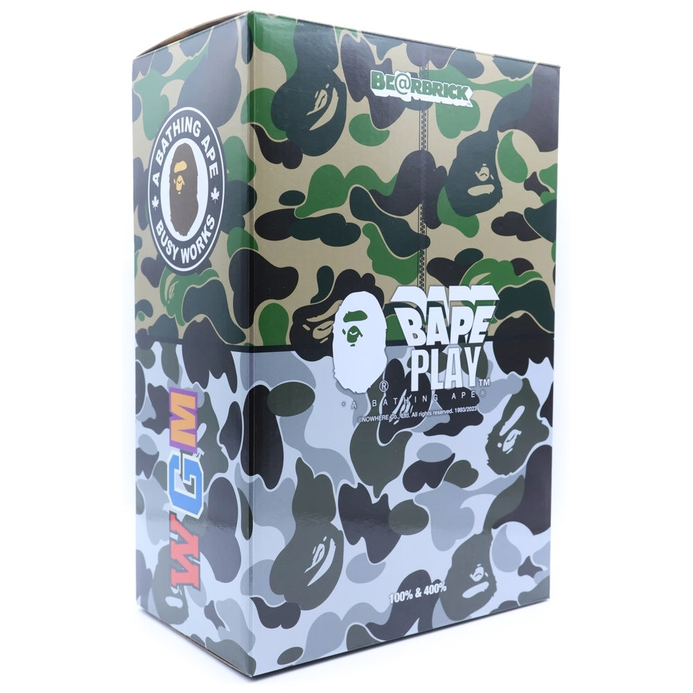 MEDICOM TOY(メディコムトイ) BE@RBRICK 30th Anniversary A BATHING APE CANADA GOOSE ベアブリック 30周年記念 アベイシングエイプ カナダグース カーキ 400%/100%