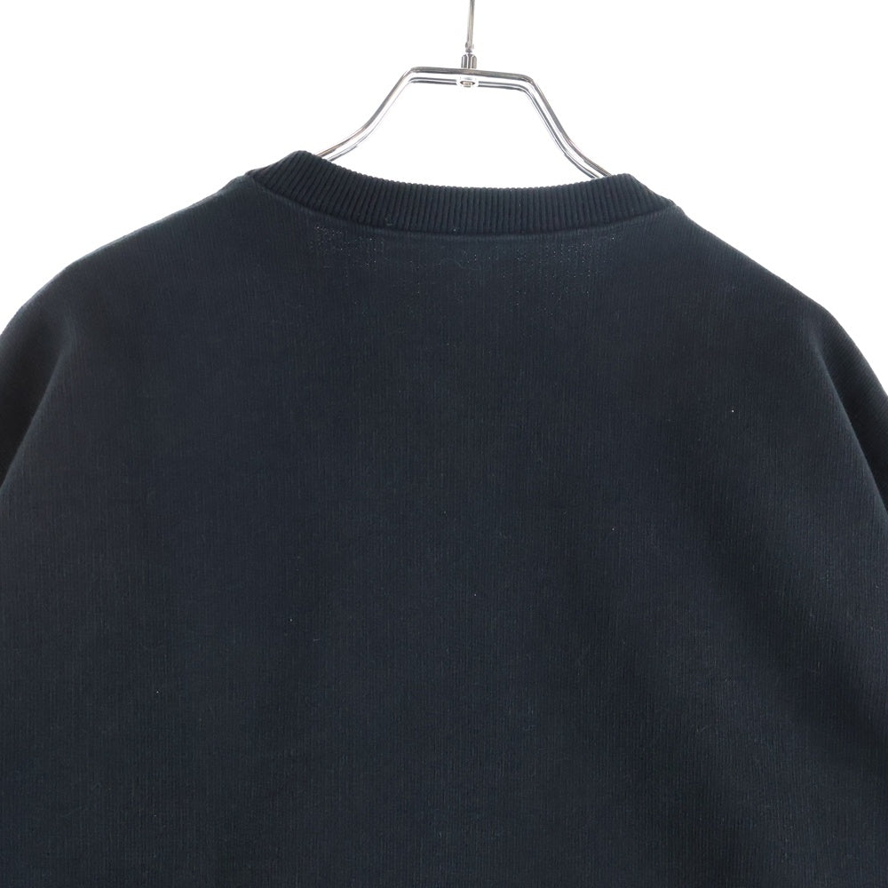 OUR LEGACY(アワーレガシー) 21AW SLASHED BASE SWEAT スラッシュドベーススウェット フロントプリント ブラック W4216BOSB