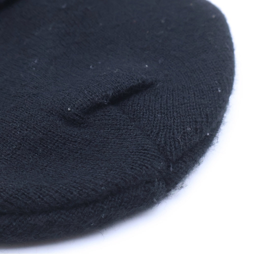 CHROME HEARTS(クロムハーツ) OLD CH Logo Embroidery Beanie CHロゴ刺繍ビーニー ニット帽 ブラック