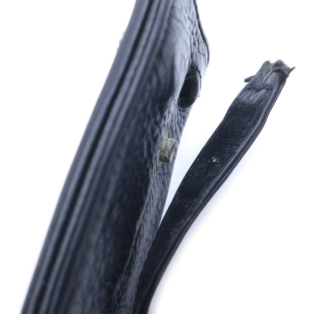 CHROME HEARTS(クロムハーツ) KEY CASE キーケース クロスボールボタン デストロイレザーキーケース ブラック