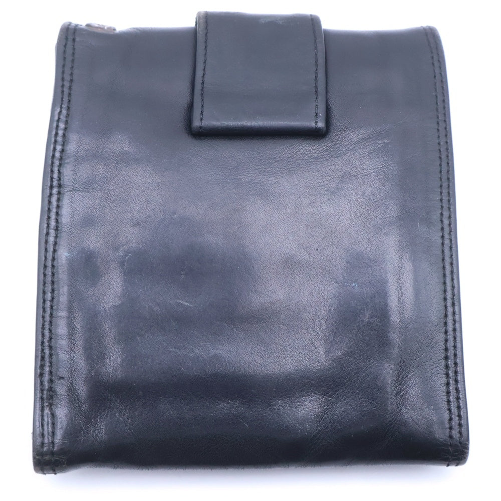 CHROME HEARTS(クロムハーツ) 3 FOLD WALLET ラージ 3フォールド レザー ウォレット 財布 ブラック