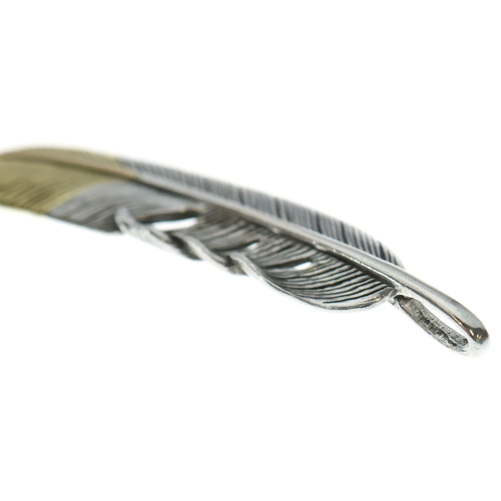 TADY & KING(タディアンドキング) 特大SVフェザー剣先K18 右向き ペンダントトップ 右向き シルバー/ゴールド