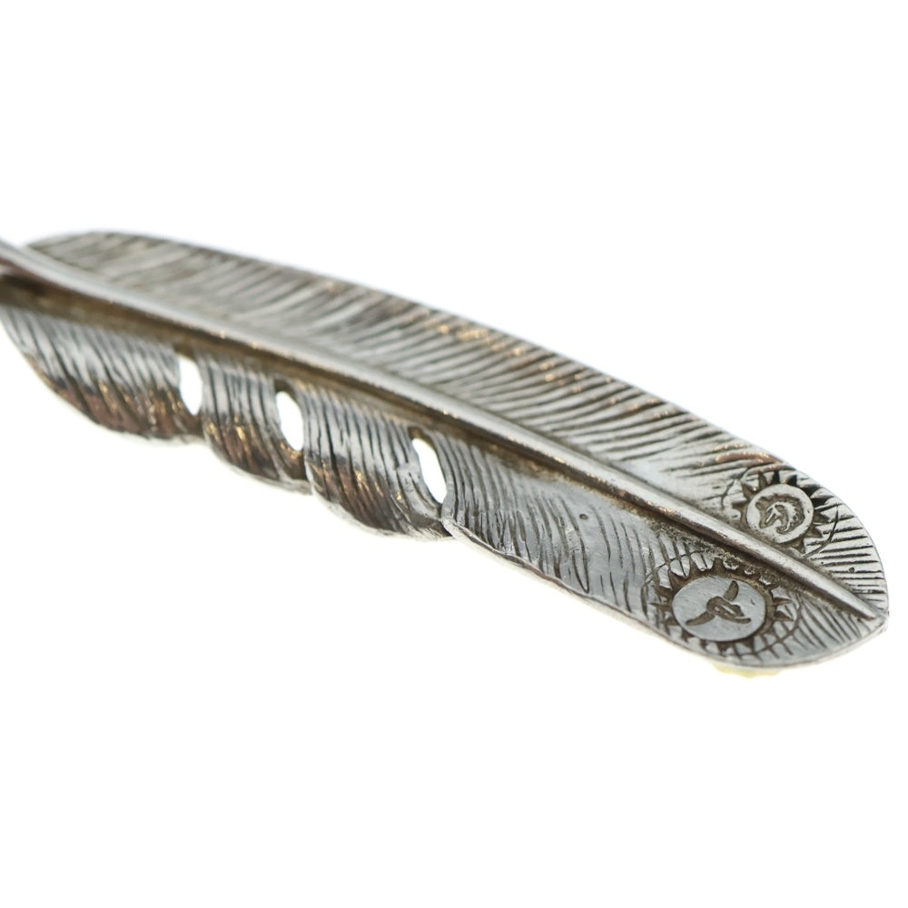 TADY & KING(タディアンドキング) 特大SVフェザーK18メタルメタル ネックレストップ シルバー/ゴールド 右向き