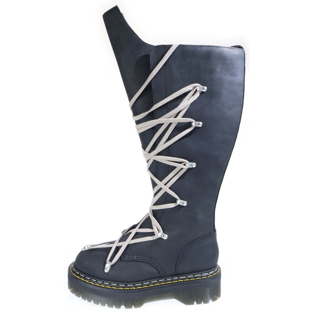 Rick Owens(リックオウエンス) 25AW ×Dr.Martens 1B60 Quad Sole Pentalace Boot ドクターマーチン クアッド ソール ペンタ レース ロングブーツ ブラック DM02E6811