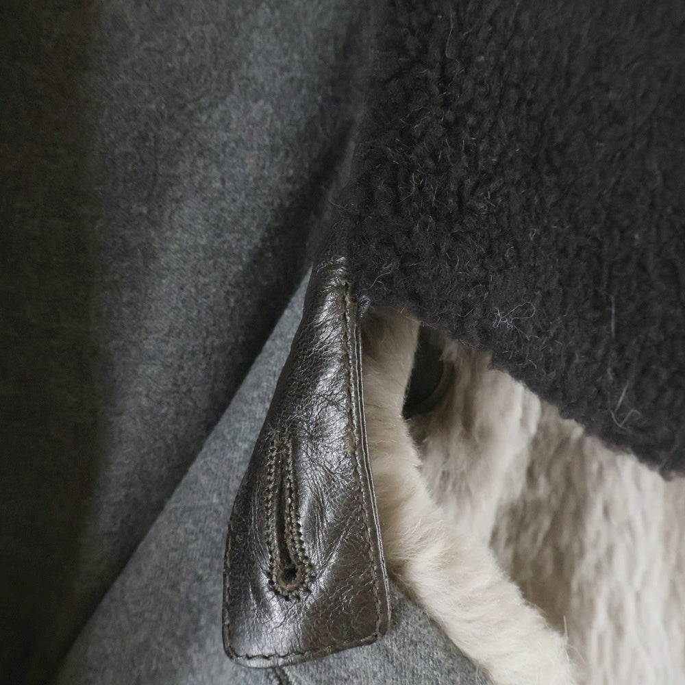 GIORGIO ARMANI(ジョルジオアルマーニ) 襟ムートン ダブルブレストジャケット コート ブラウン PSG01P PSP29