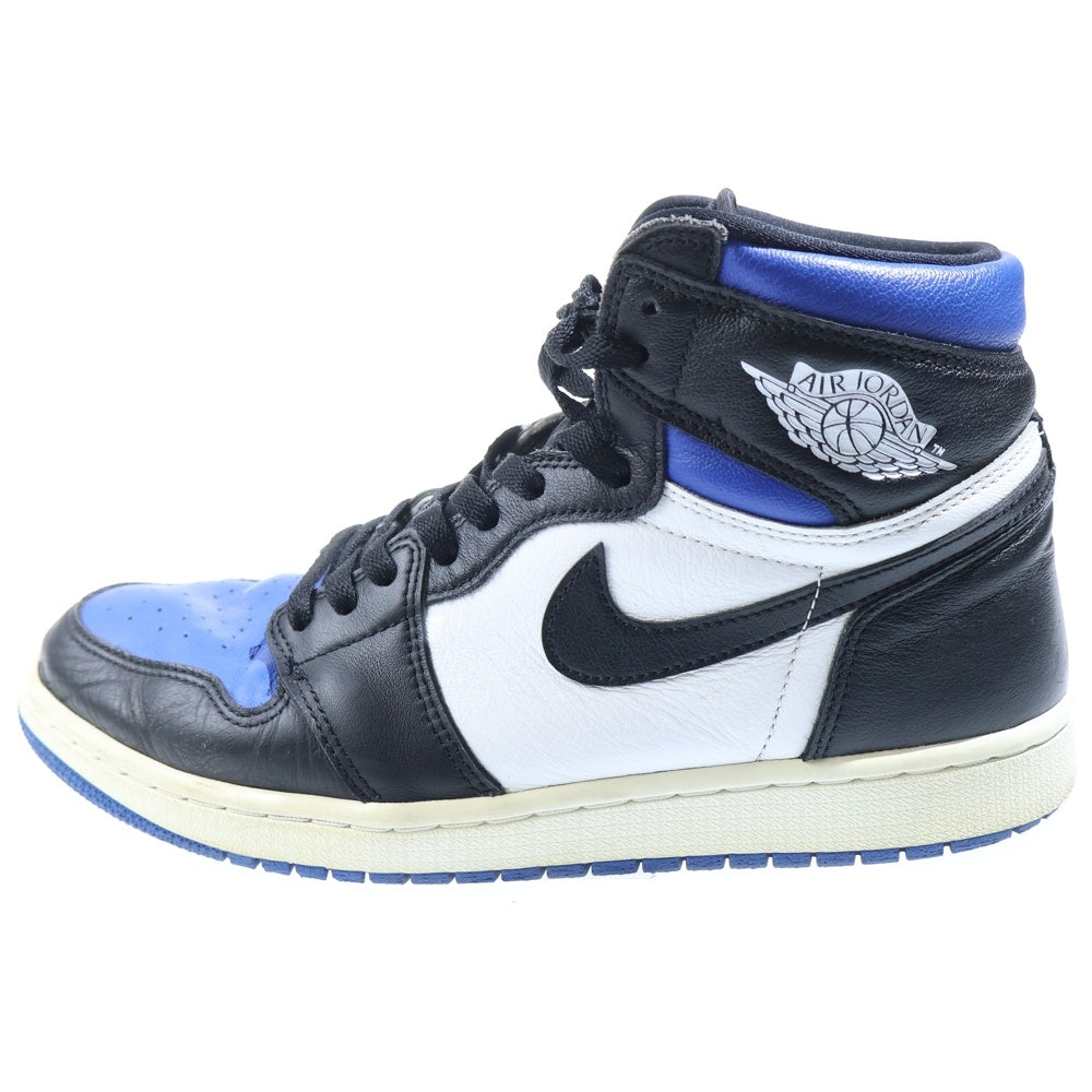 NIKE(ナイキ) AIR JORDAN 1 RETRO HIGH OG ROYAL TOE エアジョーダン1 レトロ ハイ OG ロイヤルトゥ (2020) スニーカー 555088-041 ブラック/ブルー US9.5/27.5cm