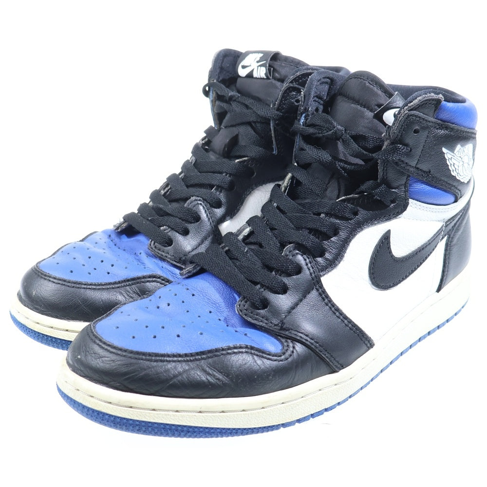 NIKE(ナイキ) AIR JORDAN 1 RETRO HIGH OG ROYAL TOE エアジョーダン1 レトロ ハイ OG ロイヤルトゥ (2020) スニーカー 555088-041 ブラック/ブルー US9.5/27.5cm